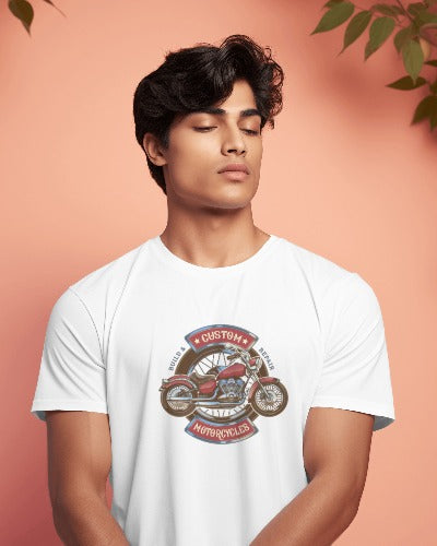 T-shirt Maglietta Custom Motorcycles