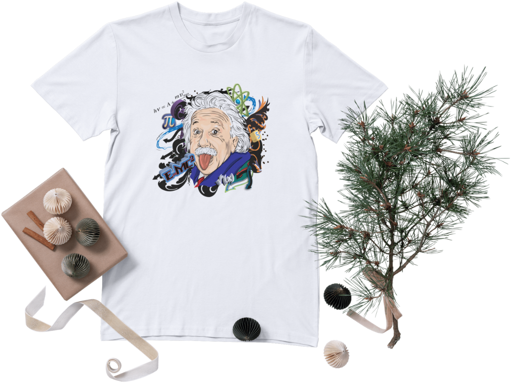 T-shirt Maglietta La Linguaccia di Einstein