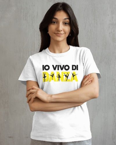 T-shirt Maglietta Io Vivo di Danza